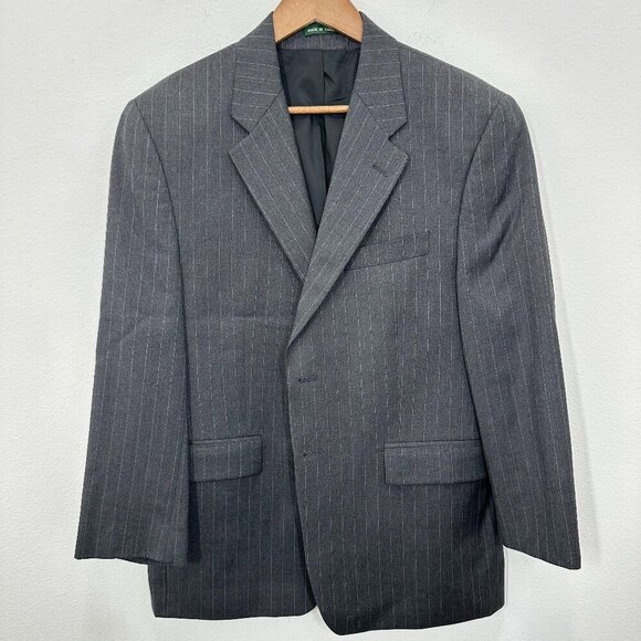 Lauren Ralph Lauren Other - Lauren Ralph Lauren Grey Striped Sport Coat Blazer Jacket Size 40S Career